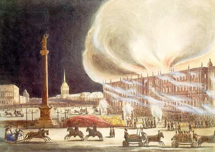 Пожар в Зимнем дворце в 1837